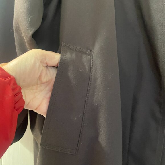 Vintage American Bazaar Women's Brown Trench Coat 12p Removable Lining - Picture 12 of 13